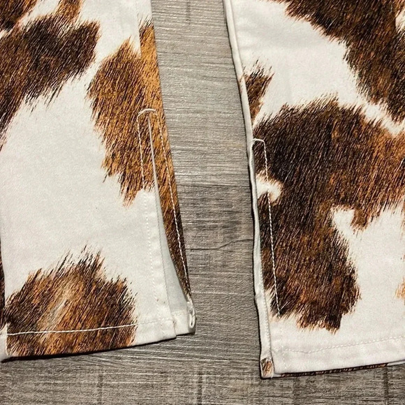 NWT!! WeWoreWhat - Cowhide Stiletto Slit Denim Jean - Size 26 - Picture 6 of 10